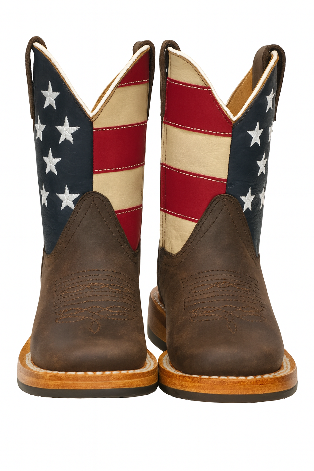 Patriotic stars & stripes Kids Boots – Rockin Country Boutique display picture 1