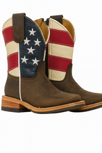 Load image into Gallery viewer, Patriotic stars & stripes Kids Boots