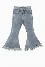 Load image into Gallery viewer, Little Cowgirl Fringe Bell Bottoms