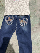 Load image into Gallery viewer, Youth Grace Jeans Bucking Horse
