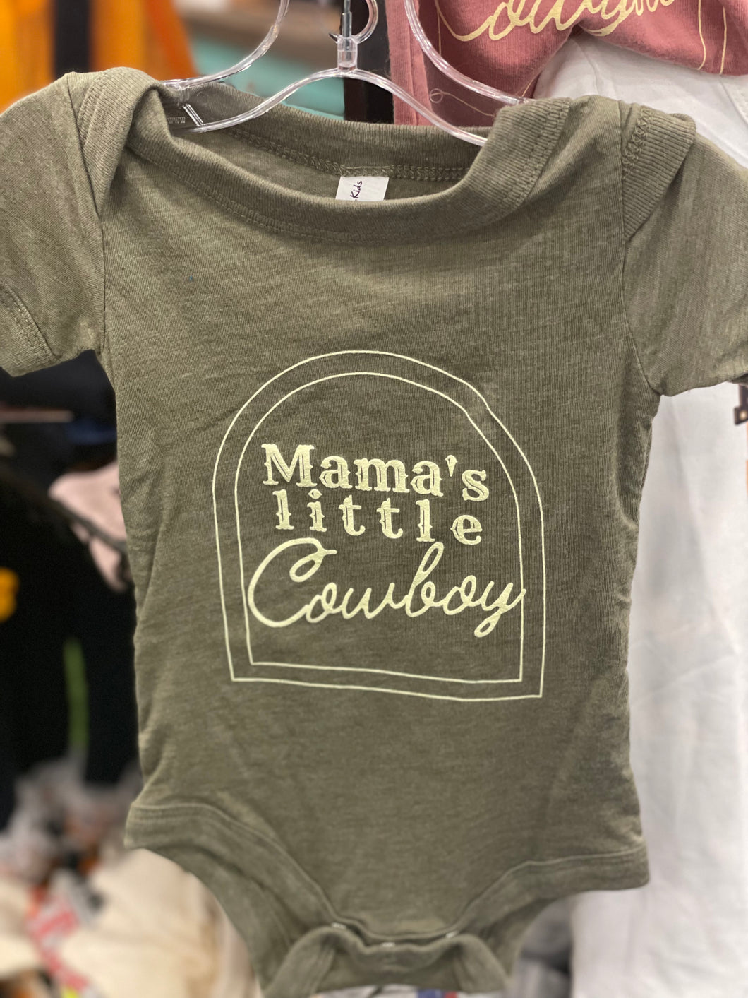 “Momma Little Cowboy” onesie