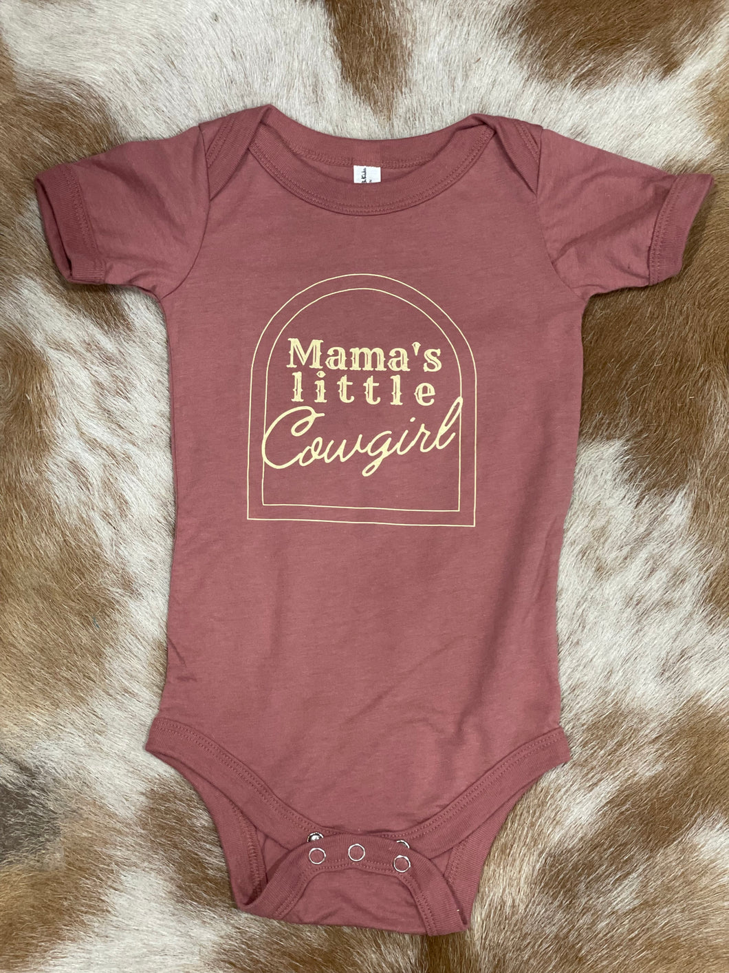 “Moma’s Little Cowgirl” Onesie